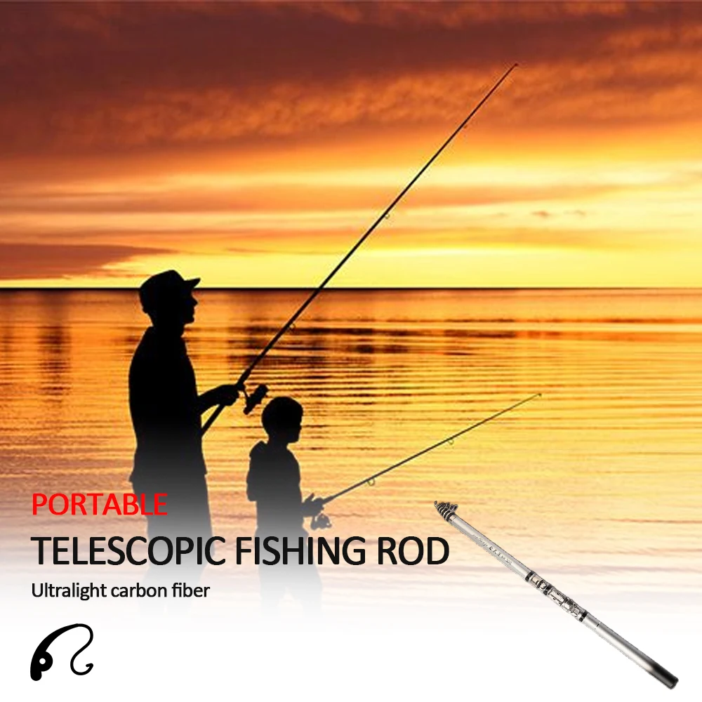 Портативная телескопическая рыболовная удочка FRP Удочка 1 8/2 1/2 4/2 7/3 0 м