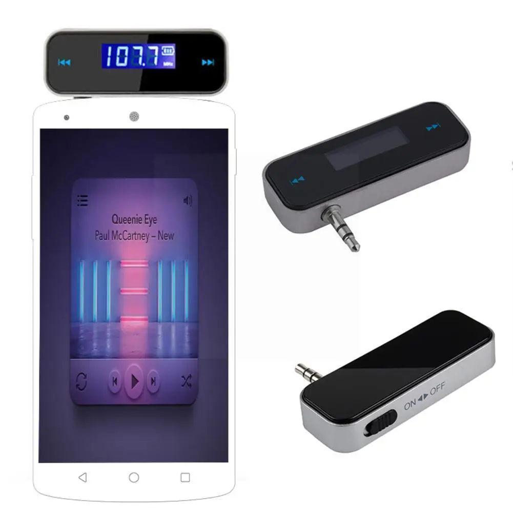 

Wireless Mini Fm Transmitter 3.5mm In-car Car Music Audio Mp3 Player Transmitter For Fm Transmission W8l6