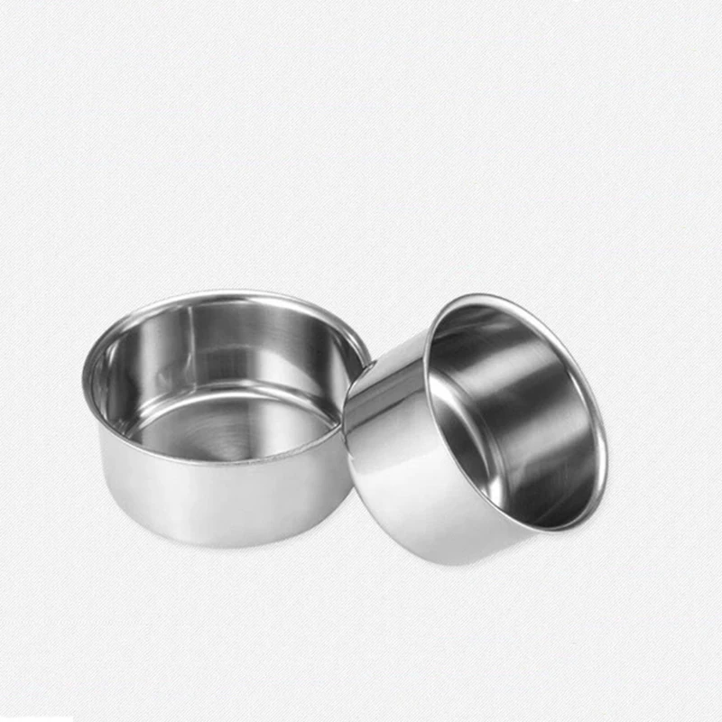 Высокое качество супницы Нержавеющая сталь серебряные круглые приправа чаша