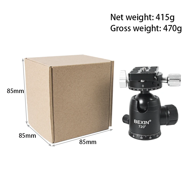 

720 Tripod head 360 degree double panoramic camera ball head rotating shooting take photo camera video stand for dslr camera