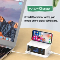 charger pd120w 100w fast charging qc3 0 quick charge smart usb chargers for macbook laptop ipad iphone 13 12 7 xiaomi samsung