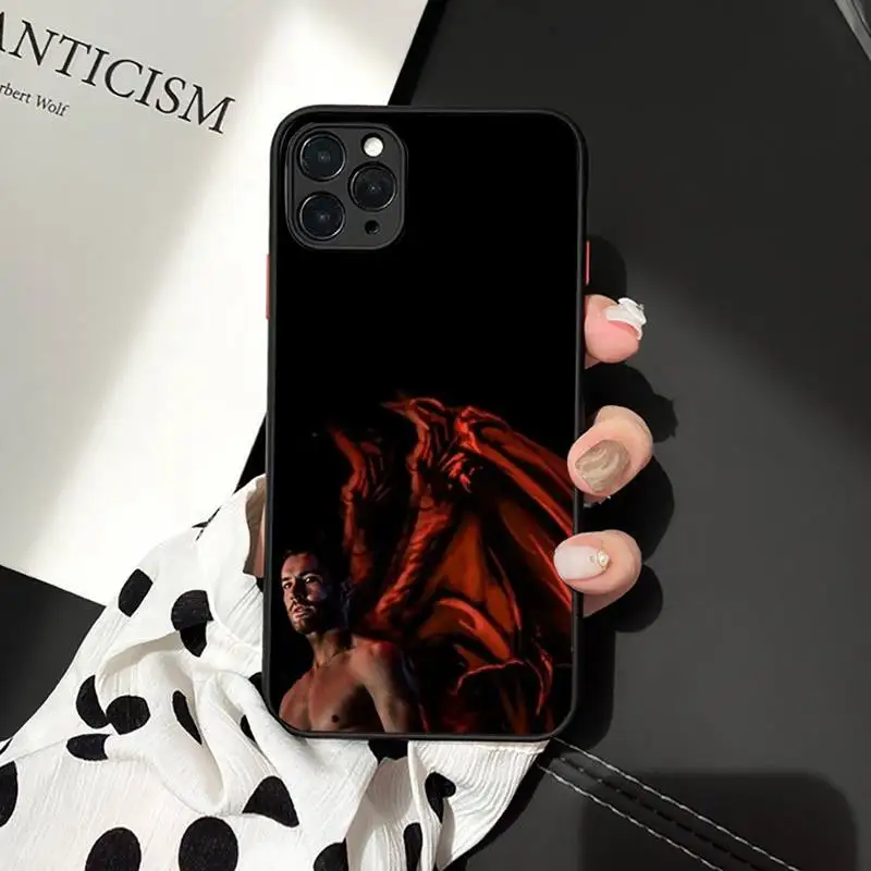 

Movie Lucifer Poster TV Series star Phone Case Matte Transparent for iPhone 7 8 11 12 s mini pro X XS XR MAX Plus cover funda