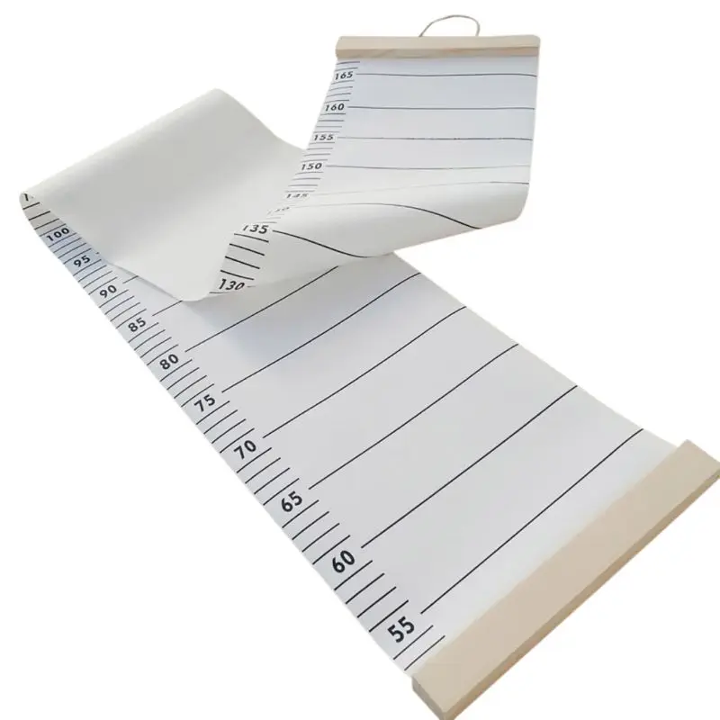 

2019 Measurement Ruler For Kids Height Growth Chart Height Record Hanging Wood Canvas Decorative home decoration accessories