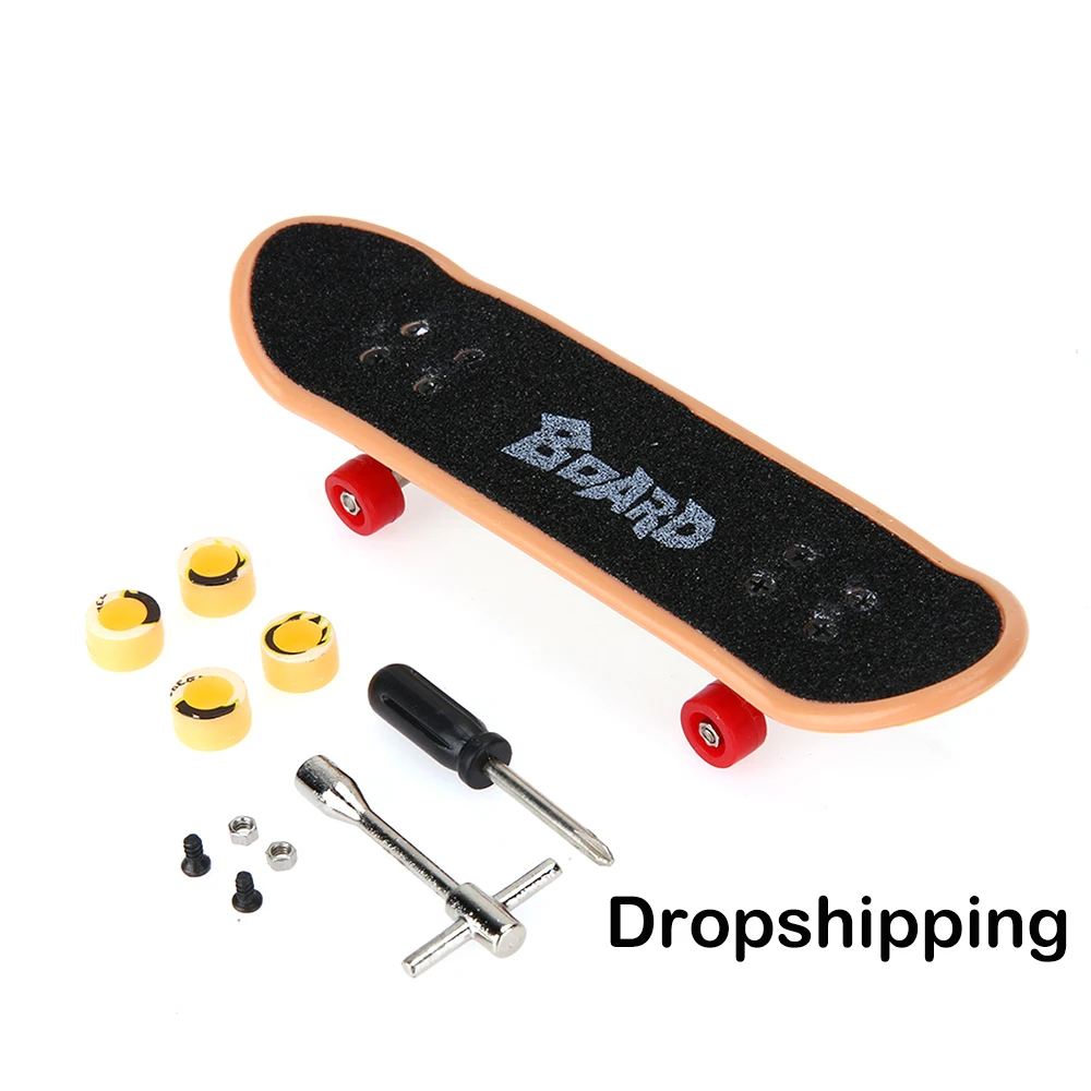 

Plastic Mini Finger Skating Board Table Game Toy Kids Alloy Skateboard Children Finger Skateboarding Fingerboard Scooter Skate