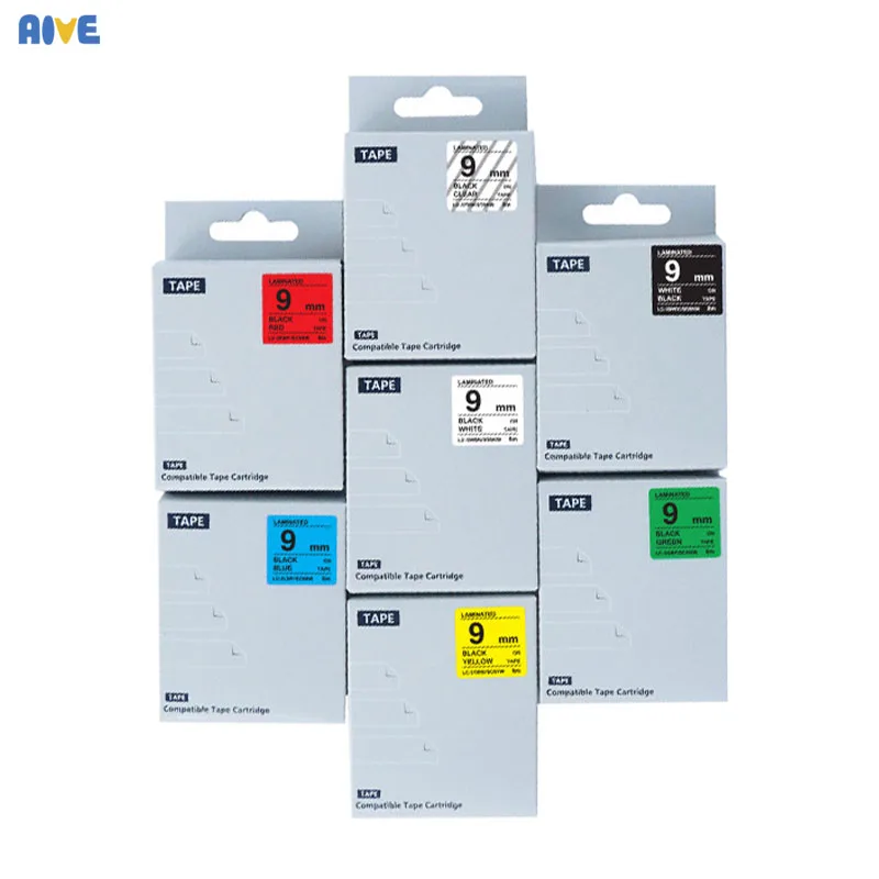 Аиве 9 мм ярлык SS9KW совместимый для EPSON LW 300 400 600P 1000 LC 3WBN kingjim SR530C SR550C принтер печати