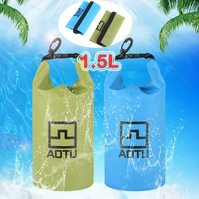 

1.5L Professional Swimming Waterproof Storage BagSmall Capacity Sport Dry Bag for Kayak Rafting Outdoor Diving Sack Bag