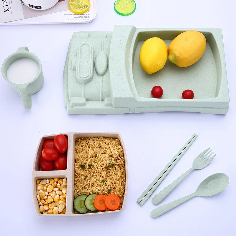 Креативная посуда для моделирования поезда из пшеничной соломы детская домашняя