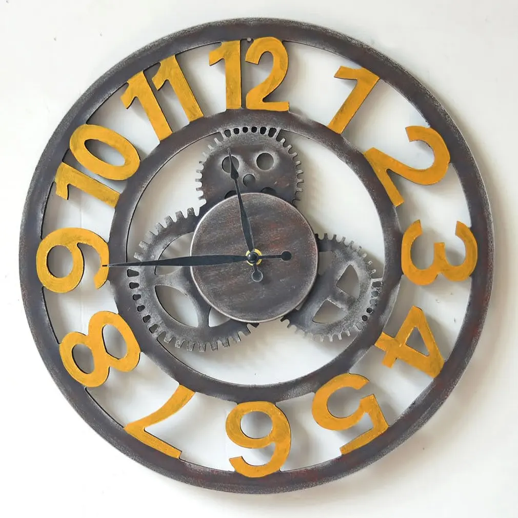 Настенные часы OUTAD в винтажном стиле настенные для гостиной спальни Настенный