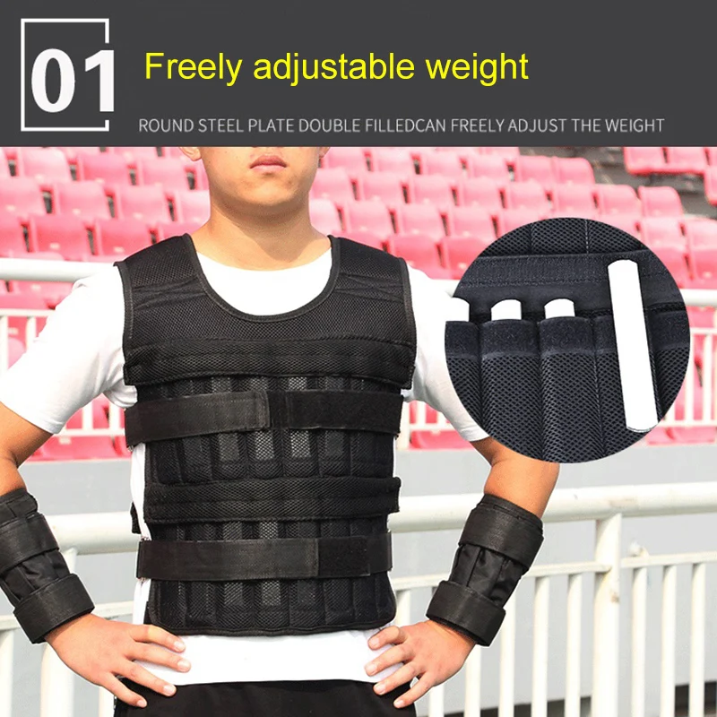 

Good Healthy Sports Weight Bearing Vest Training Fitness Running Adjustable Weighted Vest