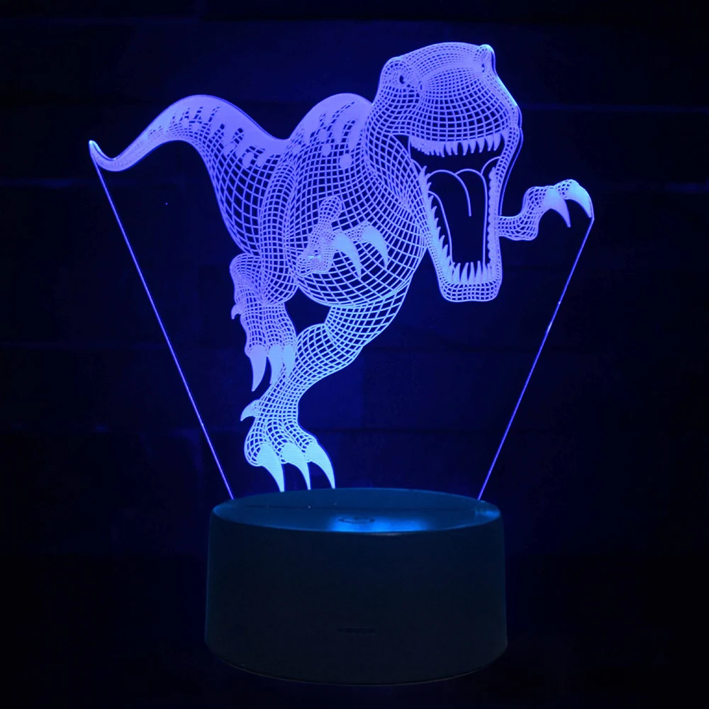 

7 Colors 3D Night Lights LED Touch Changing Dinosaur Desk Lamp Light Acrylic Lamp For Room Decorative Lamp Lights