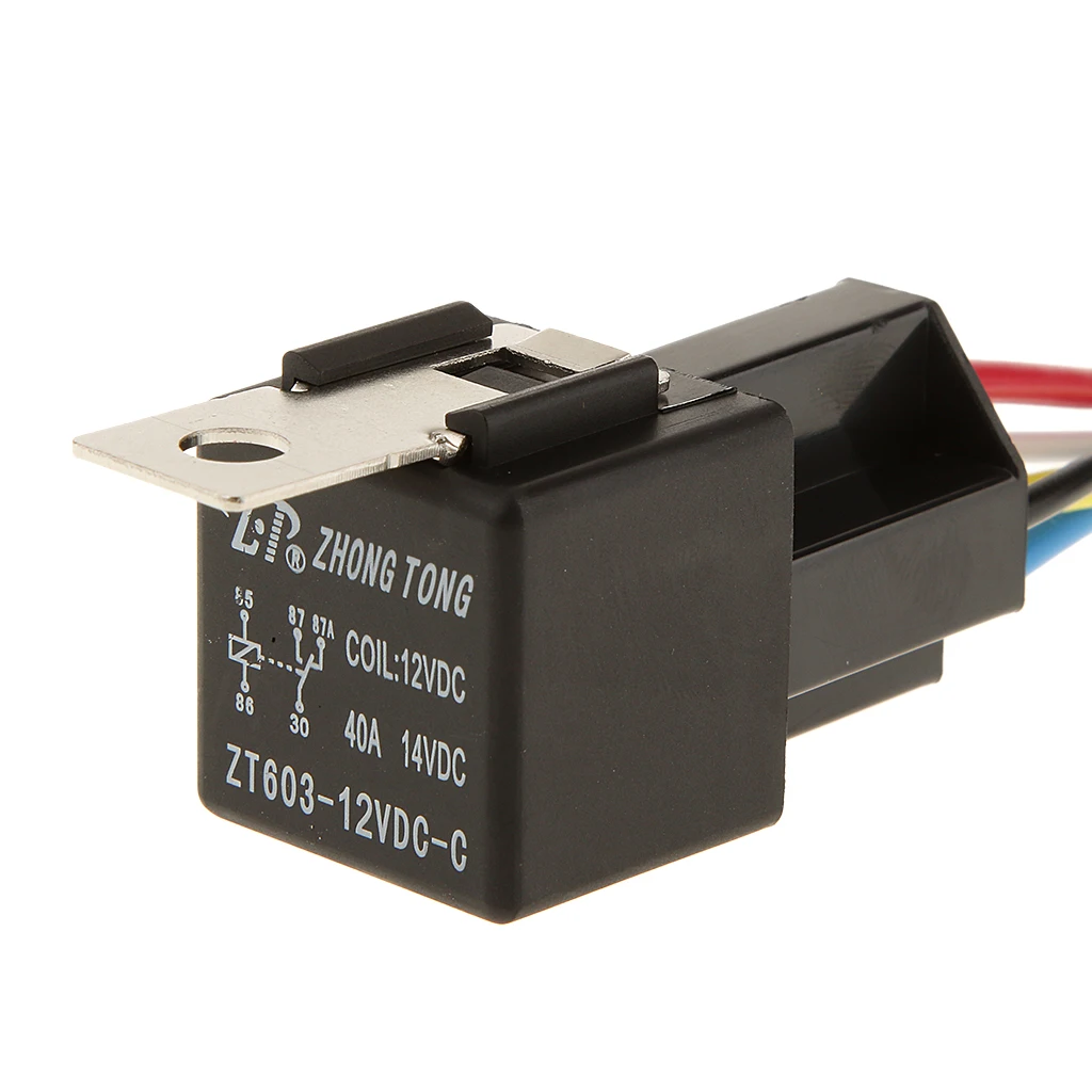 5x автомобильный 40A AMP 12V релейный комплект для вентилятора топливный насос свет 5Pin