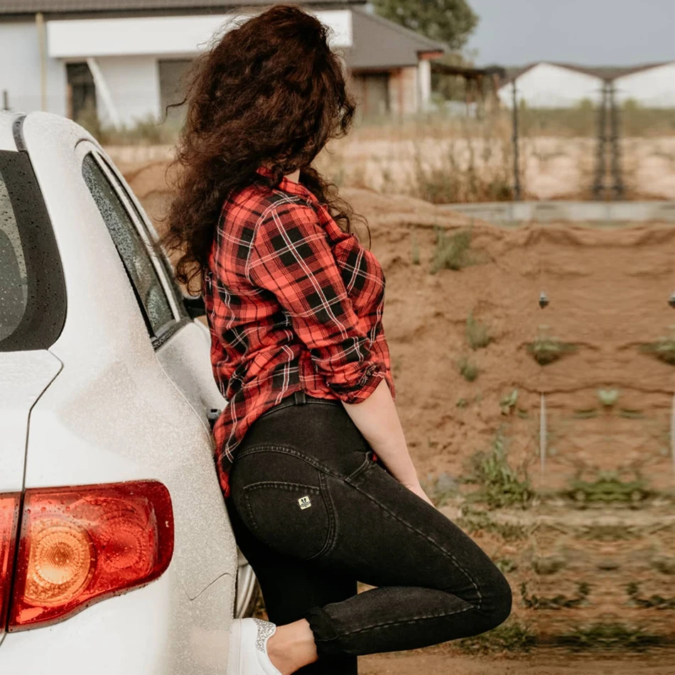 Shascullfites Melody Black Leggings Booty Lift Jeans Sport Pants Push Up Tights for Women Fitness Clothing Female