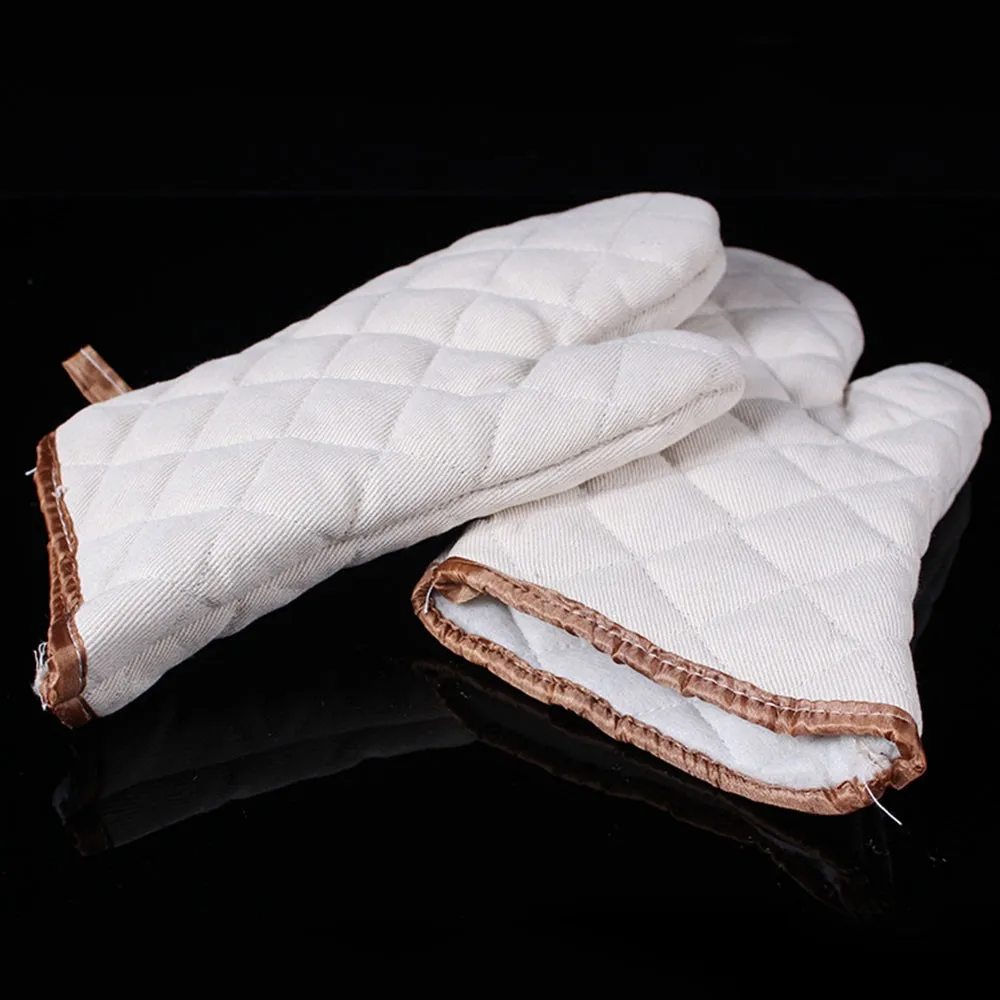 1 Пара Противоскользящие рукавицы для выпечки термостойкие духовки защита рук