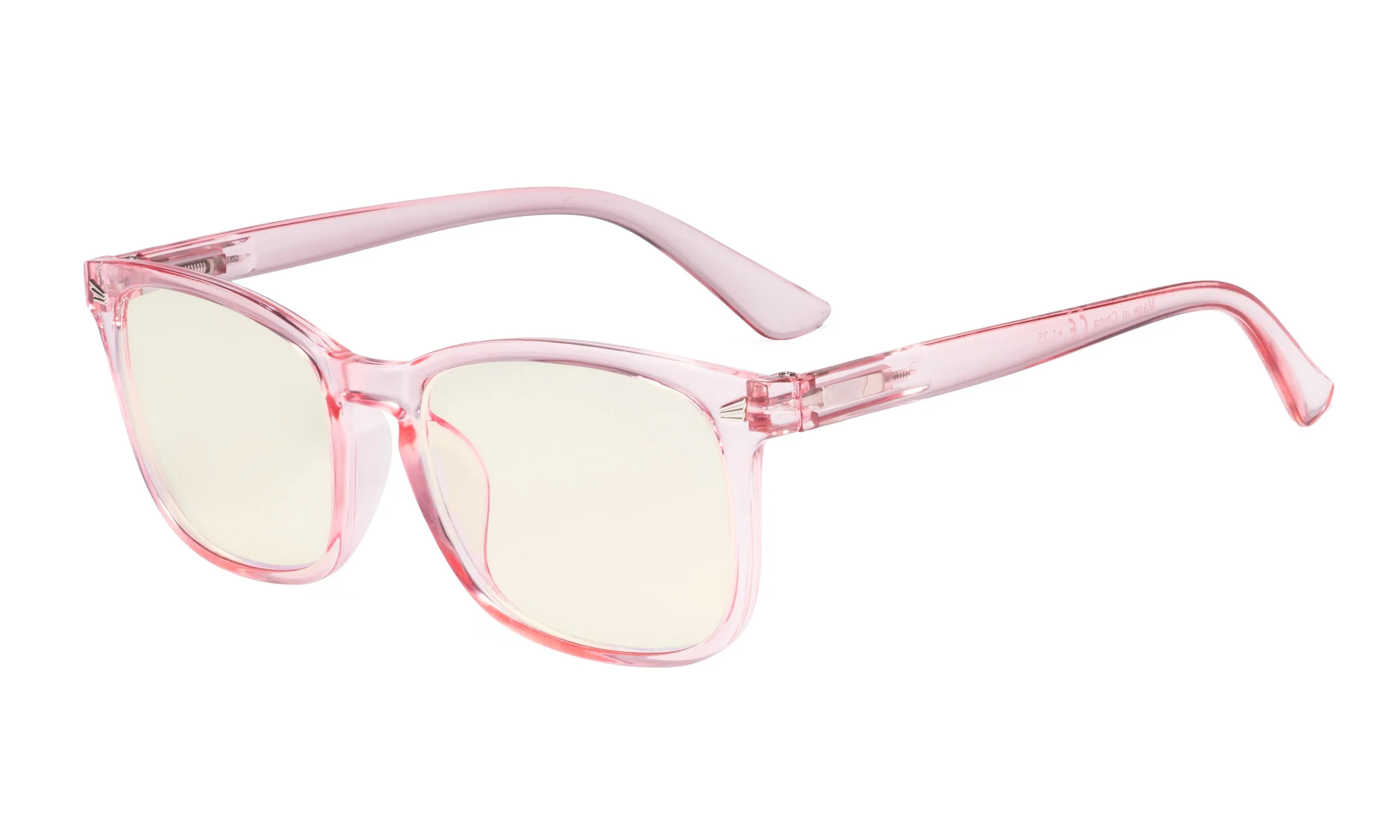 Pink UVRT1801 Eyekepper Компьютер очки для чтения-синий светильник фильтр-UV420 защита квадратные умники - Цвет оправы: Pink