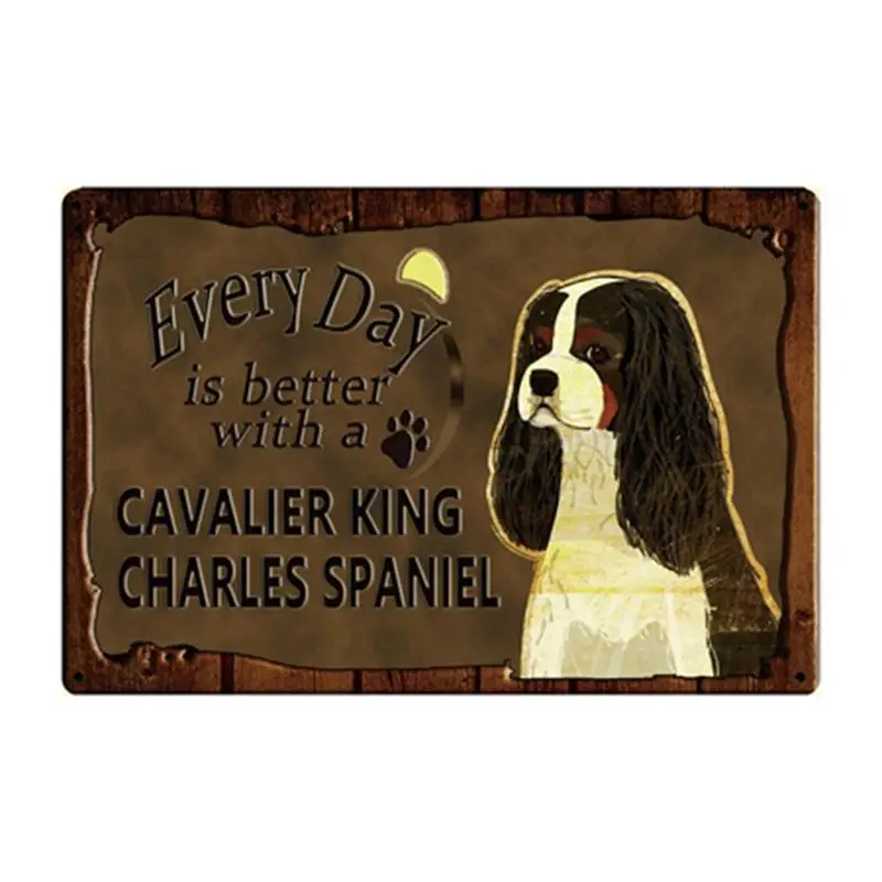 Жестяной металлический плакат с изображением собаки чихуахуа Чарли 20 х30 см | Дом