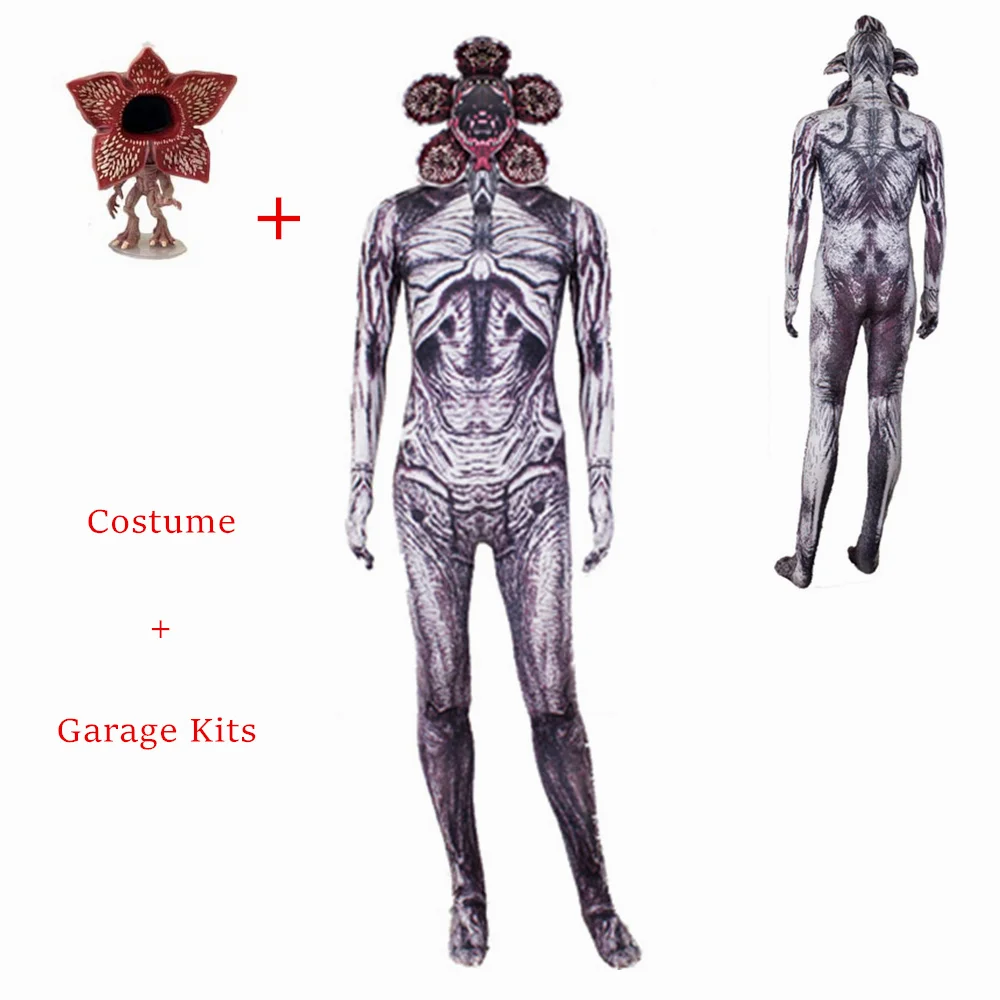 Очень странные дела 3 демогоргон костюм Косплэй взрослых Детский для Хеллоуина