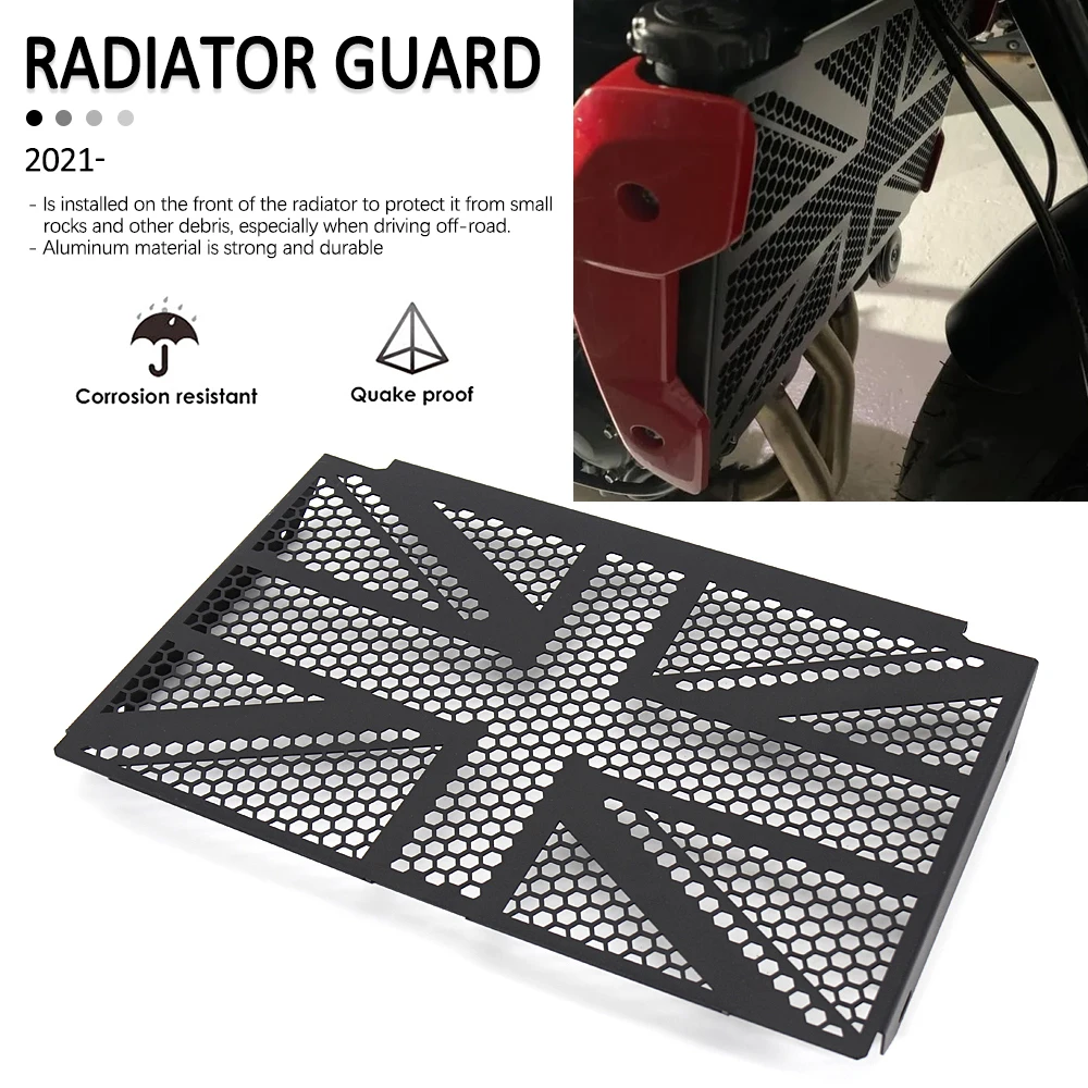 

New Black Motorcycle Accessories Radiator Grille Guard Cover Protector For TRIDENT660 For Trident 660 Trident660 2021-