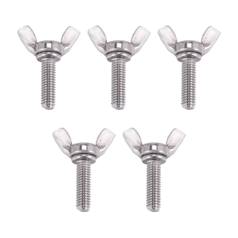 

Болт-бабочка из нержавеющей стали с резьбой 304 дюйма, 5 шт.