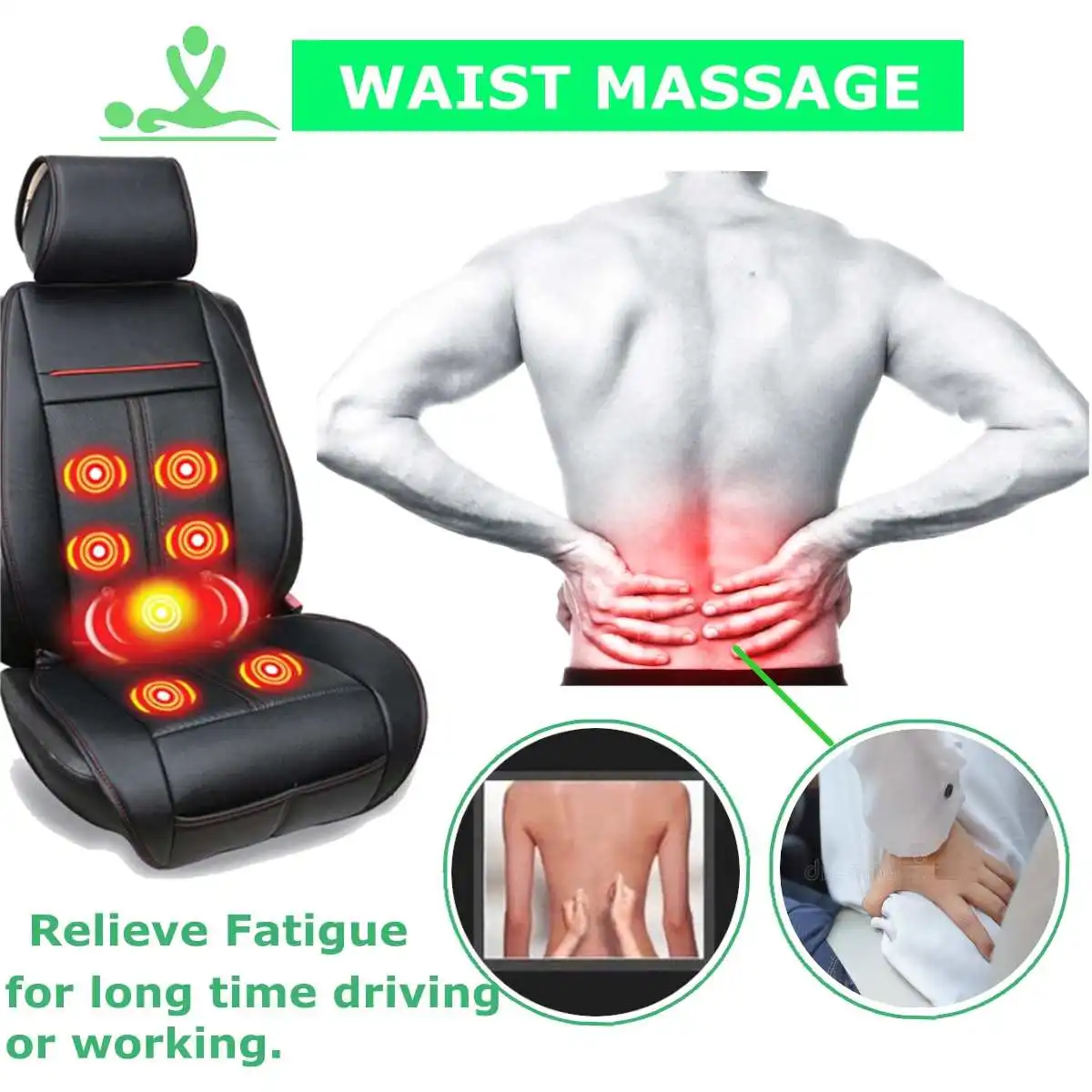 Автомобильная электрическая Подушка 3 в 1 с вентиляцией сиденья летние