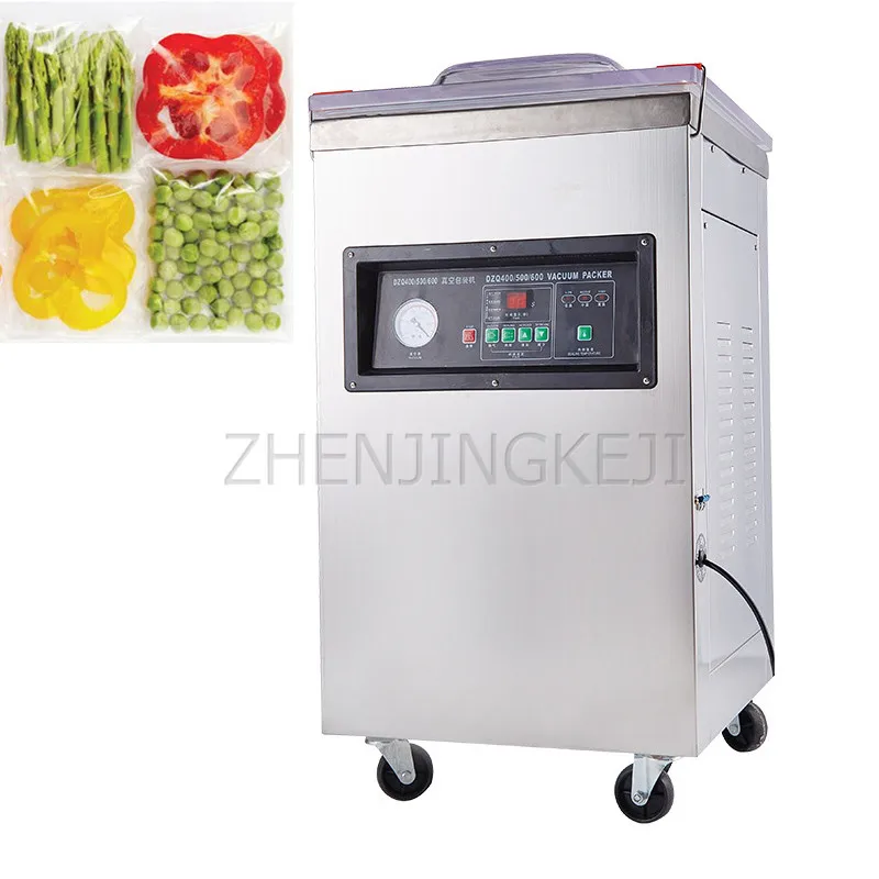 

Коммерческая вакуумная упаковочная машина 220 В/110 В, однокомнатная пластиковая упаковка, пищевая жидкость, упаковка сухих товаров, истинное ...