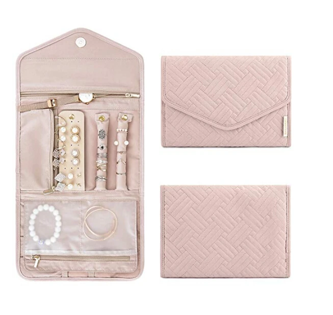 

Women Portable Travel Jewelry Storage Bag Leather Display Storage Organizer Box Best Gifts for Girls Ladies 2020 Newest Trendy