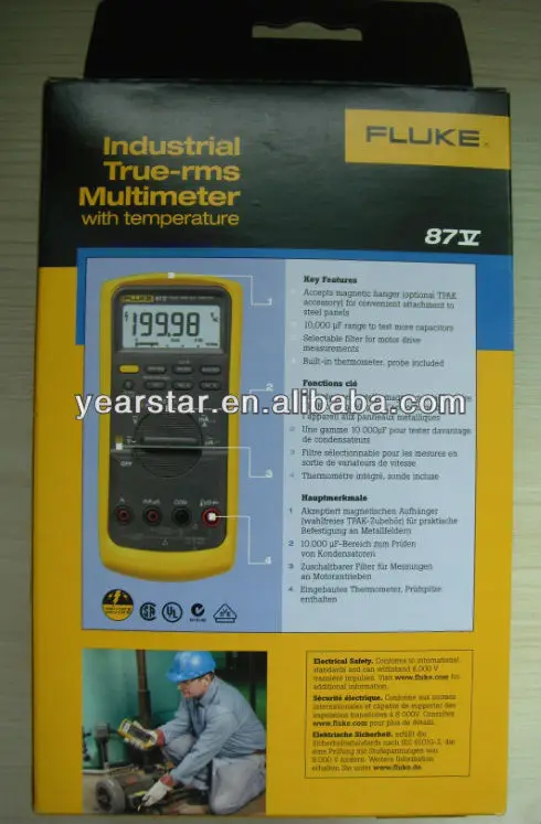 

Fluke Electrical Industrial instrument 87 V / Ture RMS Fluke Digital multimeter