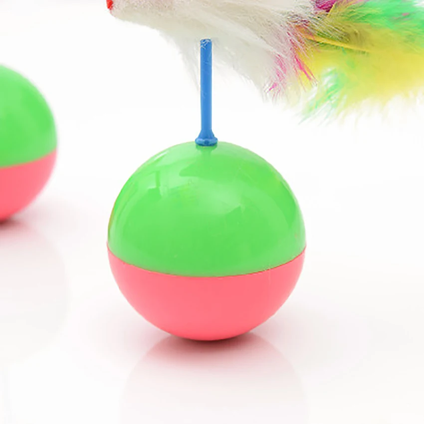 1PC Soft Fur Cute Mouse Tumbler Kitten Toy Training Catch Supplies Pet Cat Plastic Play Balls Interactive Toys | Дом и сад