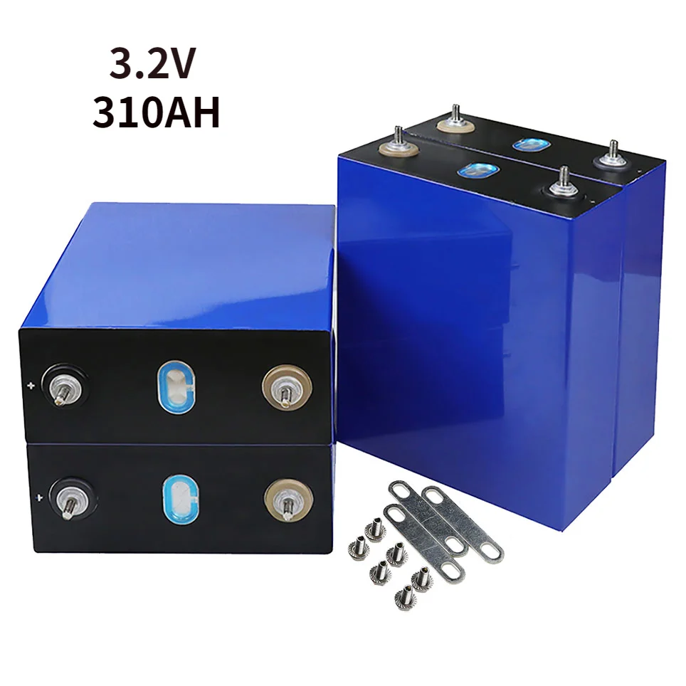 

4PCS 3.2V 310Ah lifepo4 battery DIY 12V 24V 310AH Rechargeable battery pack for Electric car RV Solar Energy storage system