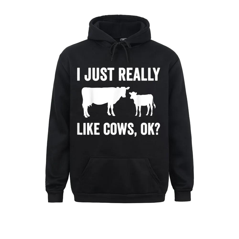 

Winter I Just Really Like Cows OK Funny Cow Farmer Gift Men Sweatshirts High Quality Thanksgiving Day Long Sleeve Hoodies Hoods