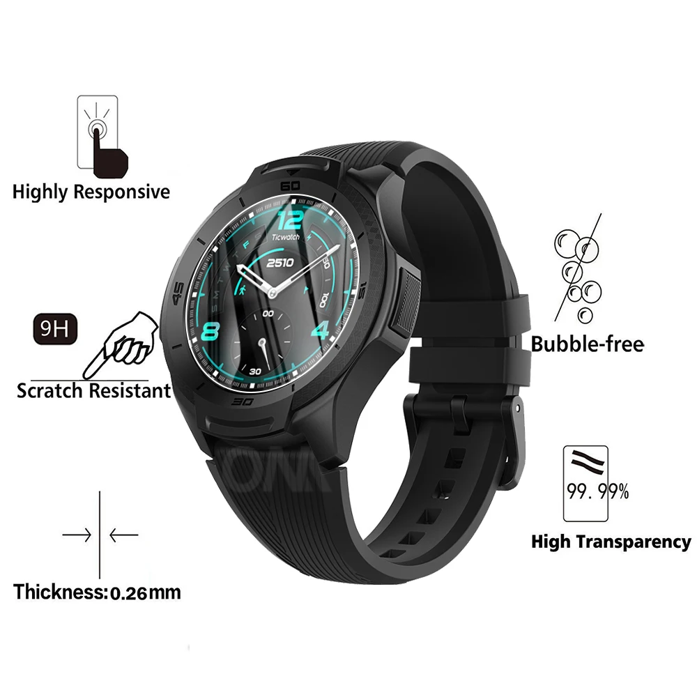 Закаленное стекло для Ticwatch 1 2 Pro E E2 S S2 C2 5 шт. | Электроника