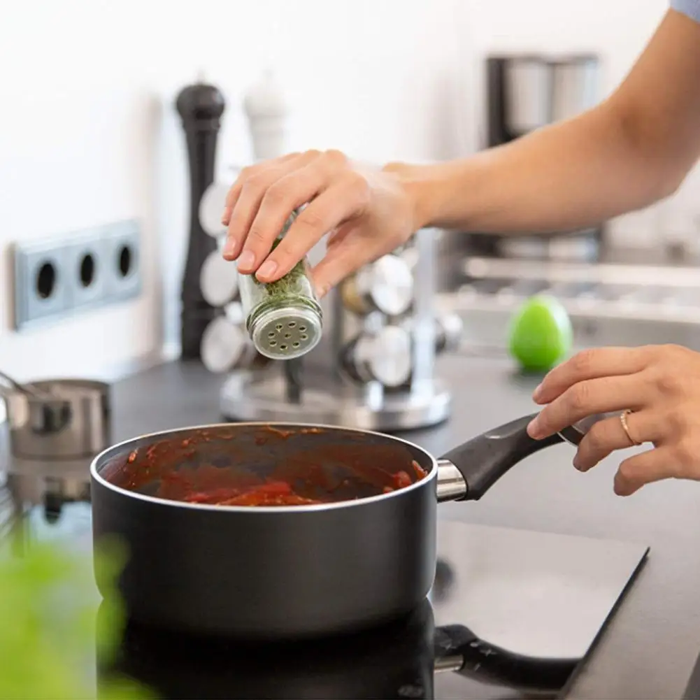 Кухонная стойка для приправ 12 ароматов набор вращающихся стеклянных бутылок из