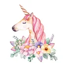 Красочные Переводные нашивки в форме единорога для костюмы винил термо-Стикеры для одежды аппликация Сделай Сам Термотрансферная полоски на одежде набор