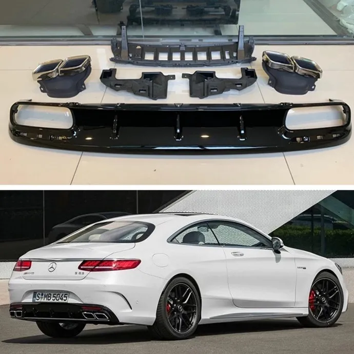 

Подходит для Benz Mercedes S63 Coupe Amg, задняя губа, хвост, горло S450, объемный улучшенный внешний вид, спортивный комплект