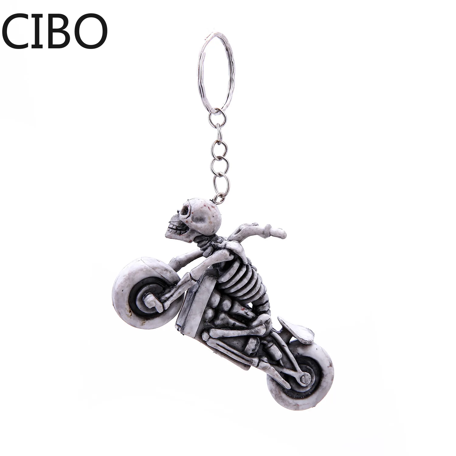 2019 New Skeleton Skull Motorcycle Autobike Keychains Keyrings Key Chains Purse Bag Pendant For Car llaveros |