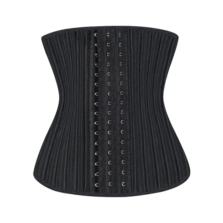 29 Steel Boned Latex Waist Trainer Corset 3 Rows Hooks Eyes Bustier Underbust Gorset Super Tight Sports Slimming Cincher Girdle