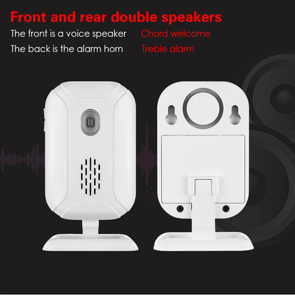 

Wireless Welcome Doorbell Home Alarm Wireless Infrared Doorbell PIR Motion Sensor Detector Alarm Visitor Guest Entry Do