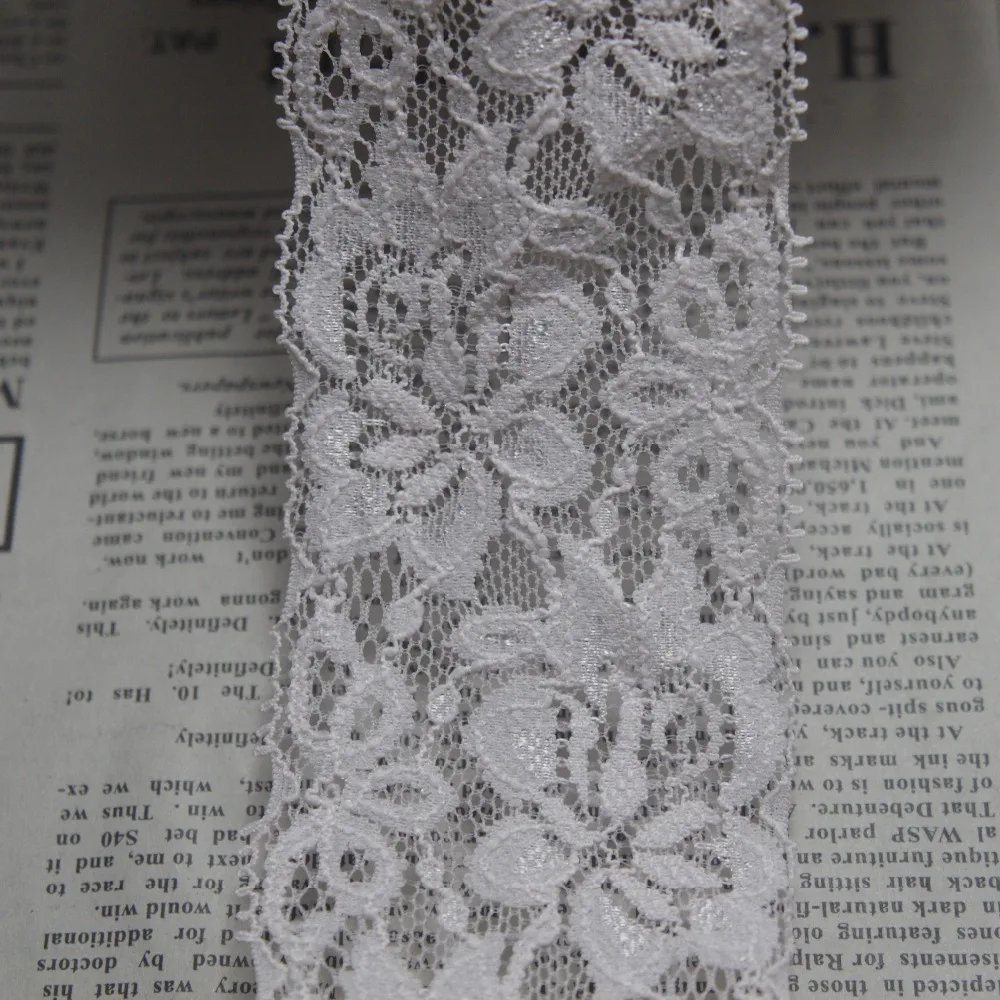 Акция рулон 207 ярдов ширина 60 мм светло-розовая эластичная кружевная отделка