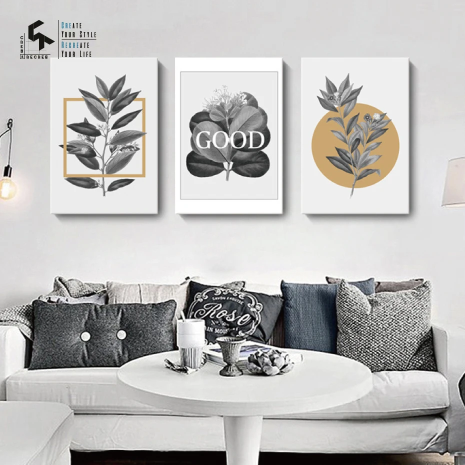 Создать и воссоздать Северный плакат листья плакаты художественная печать на