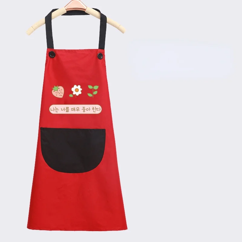 

Linens Apron For Kitchen Household Cleaning Fashion Kitchen Apron Anti Dirt Delantal Impermeable Kitchen Accessories LL50WQ