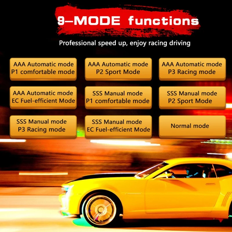 

Throttle Response Controller 9 Drive Modes Racing Accelerator Potent Booster Tuning Parts Accessory (832)