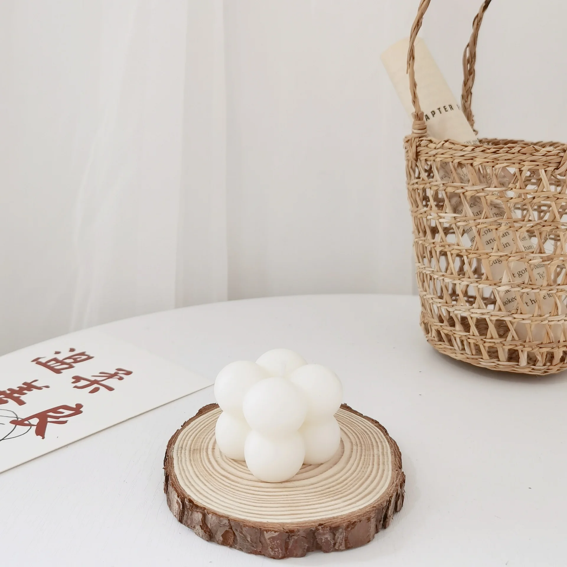 Мини Кубик 4 см Геометрическая романтическая Ароматизированная Свеча из соевого