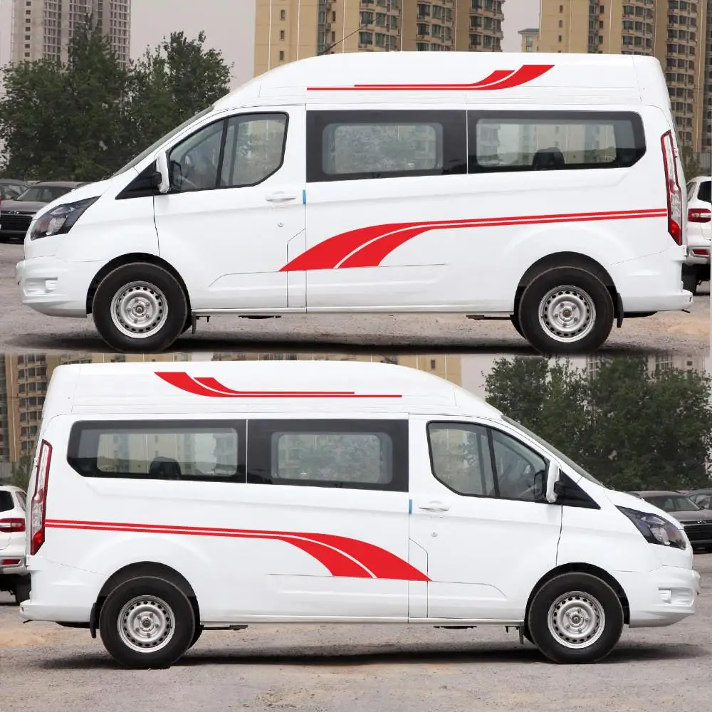 Автомобильные наклейки RV виниловые графические длинные боковые полосы для