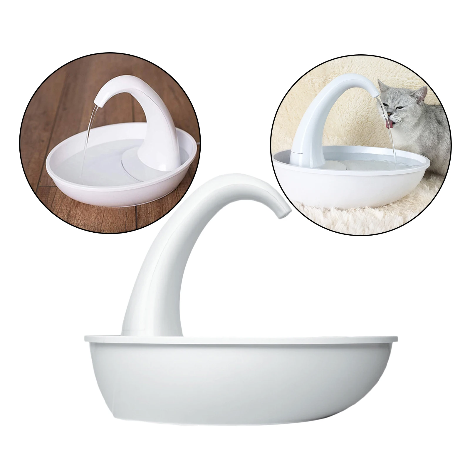 

Cats Water Fountain Auto Water Dispenser Circulating Drinking Bowl Dish