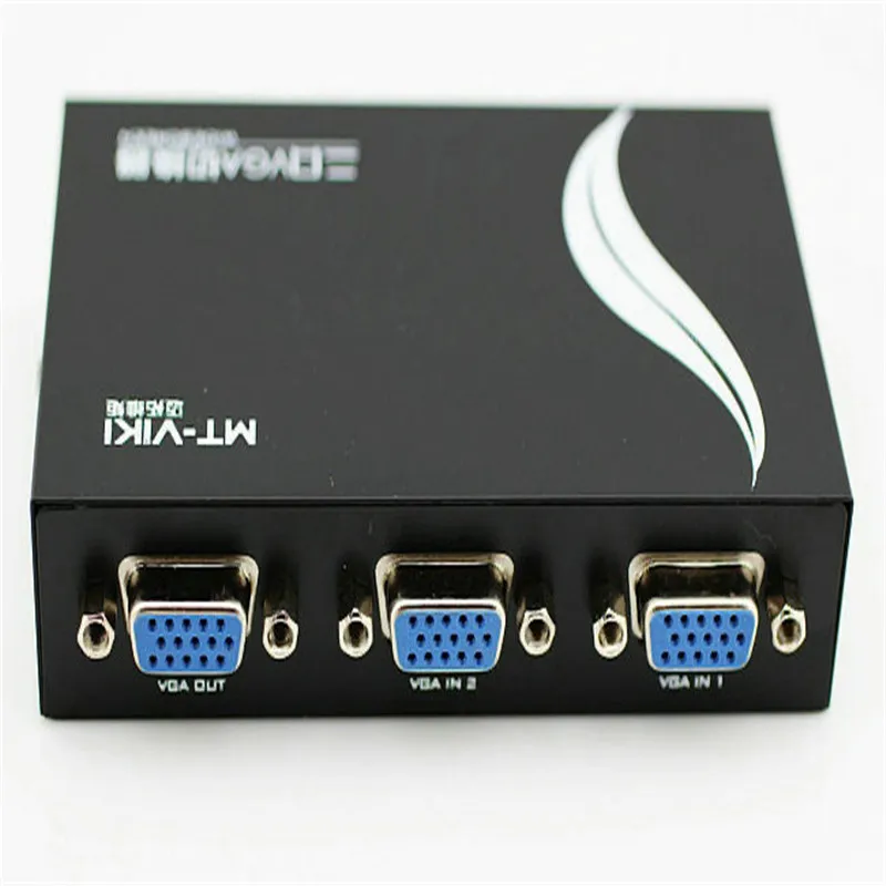 

2-port VGA switch, 2 in, 1 out, multiple video conversion sharing devices, two hosts, one display