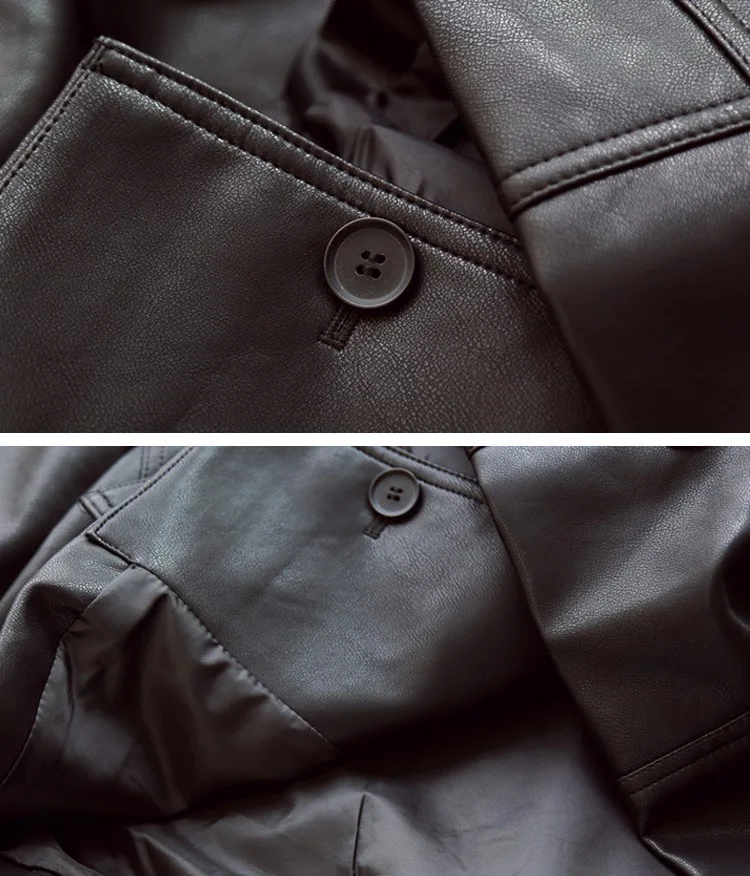 

Black Short Loose Pu Leather Jacket Autumn Winter Soft Faux Leather Jacket Street Casual Outwear Ladies Biker Jacket 199H