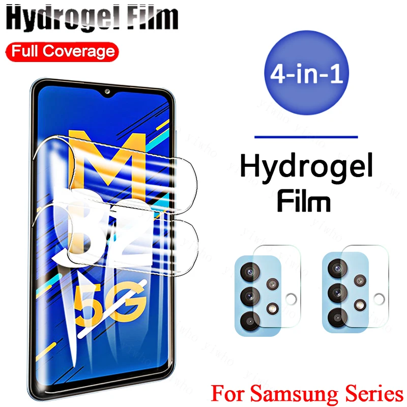 

Soft Screen Protectors for Samsung Galaxy M32 5G S20 Ultra Plus 5G Hydrogel Film M52 M42 5G M22 M21 F22 F12 Camera Lens Glass