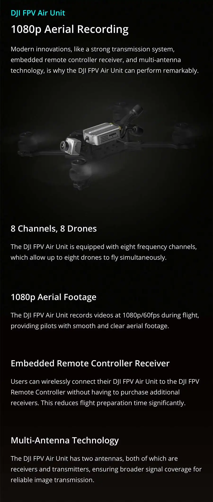 DJI цифровой съемкой от первого лица Системы воздуха вращающегося вала 5,8 ГГц 8CH передатчик HD 1080P Камера 1440X810 FPV очки комбо с дистанционным управлением режим контроллера 2