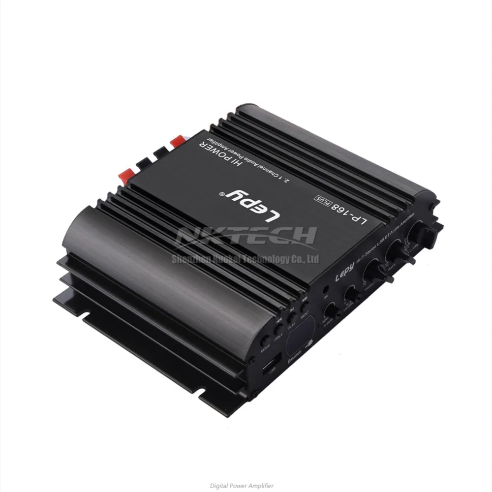 Lepy LP-168 Plus цифровой стерео аудио усилитель мощности HiFi Автомобильный плеер Bluetooth 2,1 канал IR 2x45 Вт 1x68 Вт USB MP3 MP4 DVD AMP