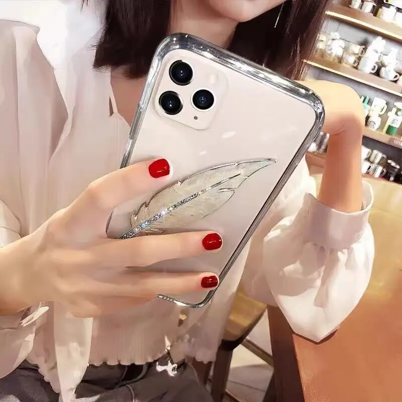 Женский Прозрачный чехол для iPhone 14 12 11 13 Pro Max X XR XS 7 8 Plus | Мобильные телефоны и