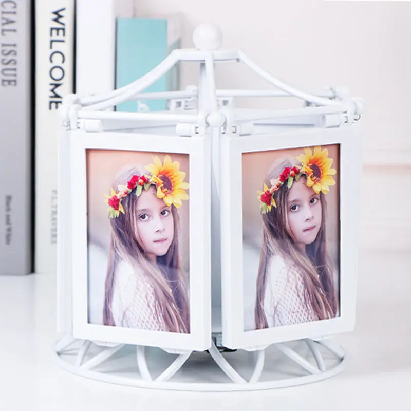 Домашняя Музыкальная шкатулка с колесами обозрения мельница 5 дюймов фоторамка